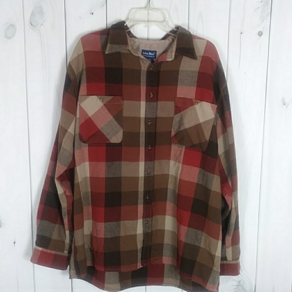 John Blair Shirts John Blair Flannel Buttondown Shirt Xlt Poshmark